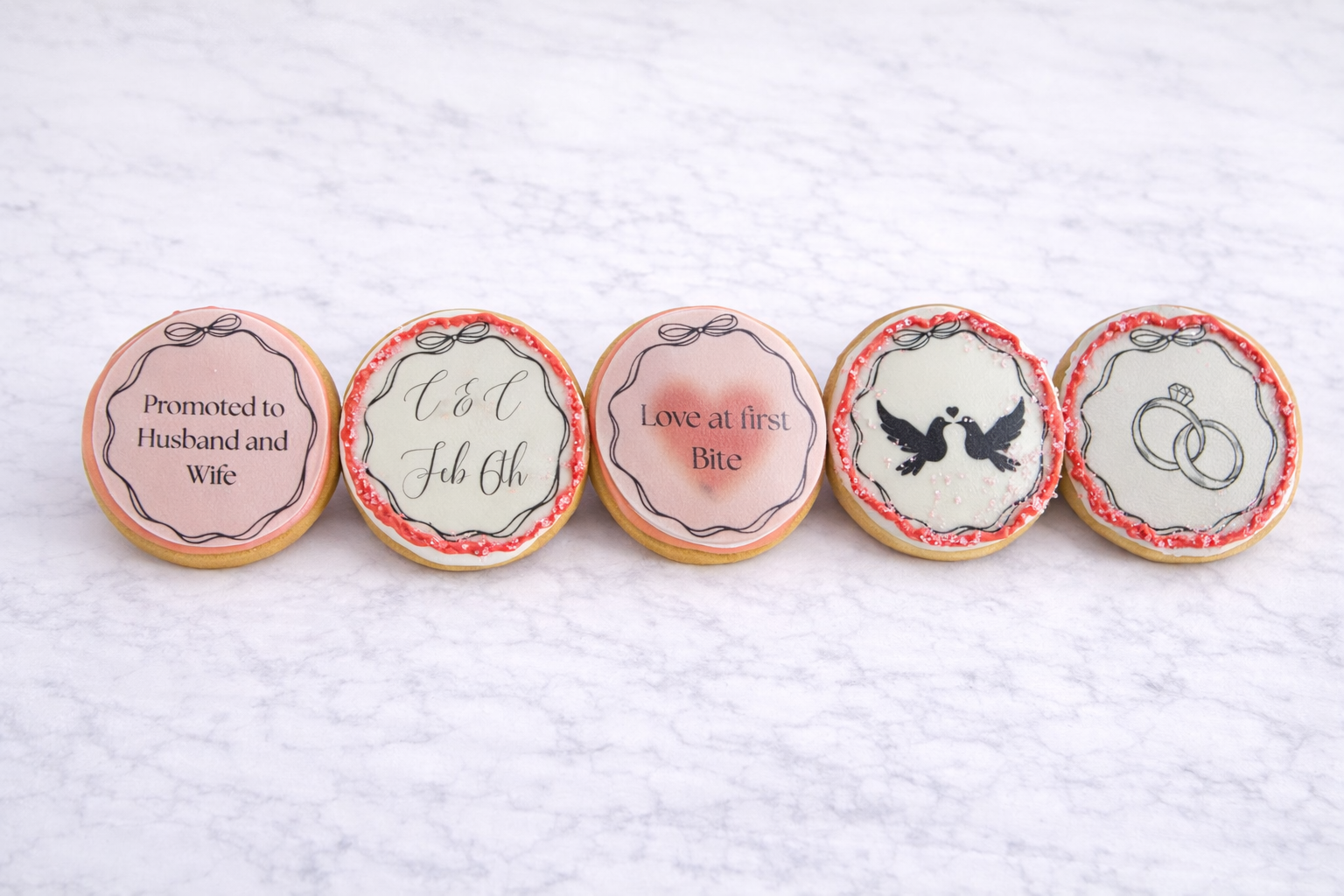 Custom Message Sugar Cookies (Set of 5)